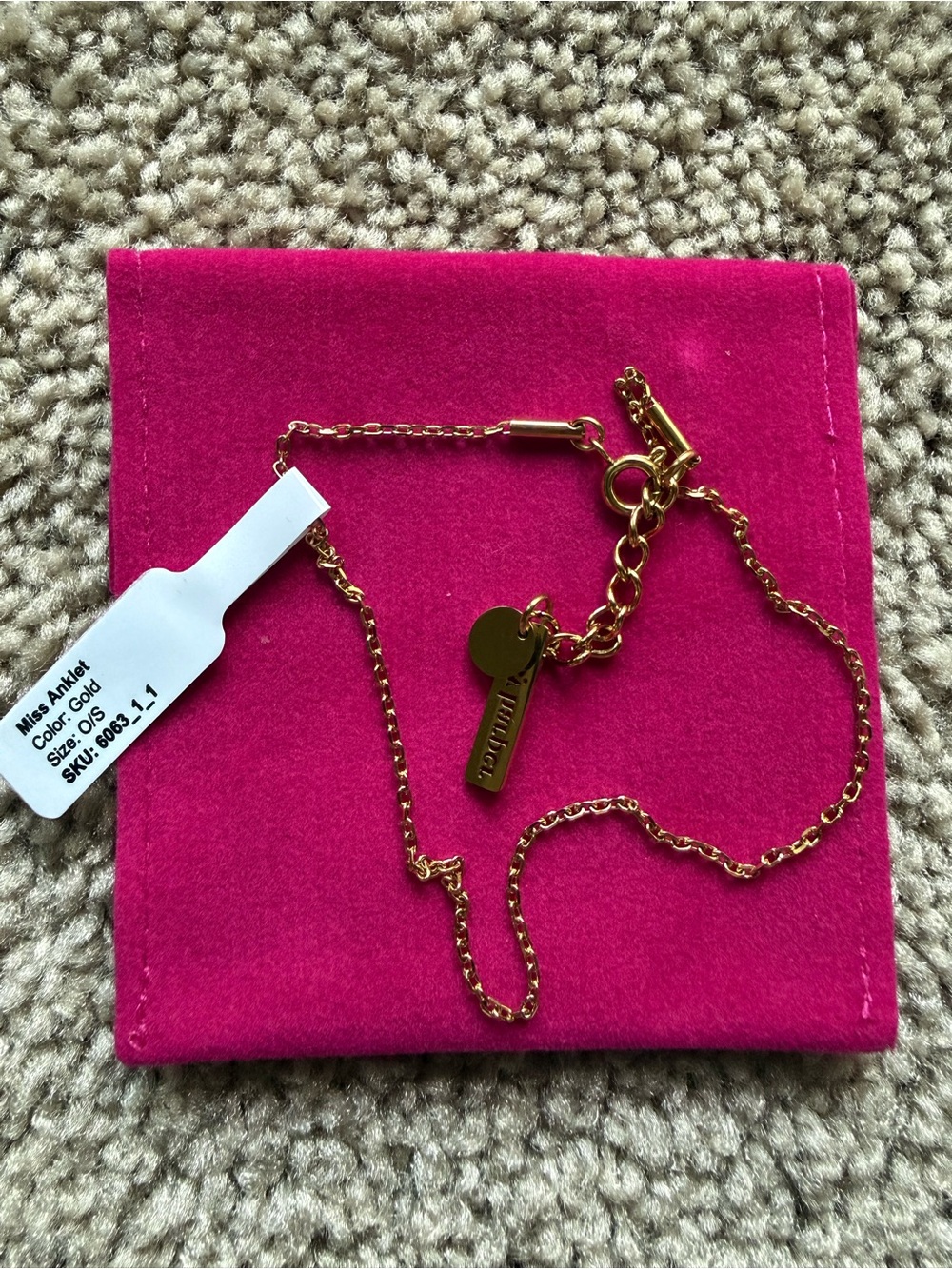 Hey Harper Miss Anklet - Gold